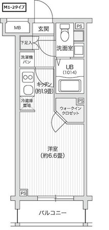 レジディア笹塚IIの物件間取画像